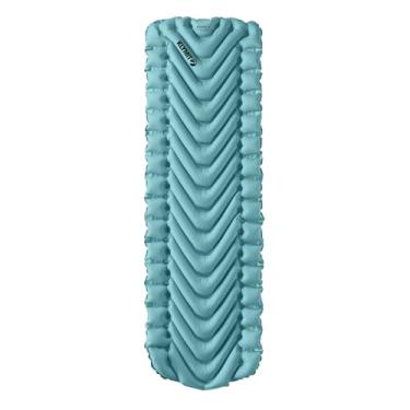 Imagem de KLYMIT Almofada de dormir inflável leve Static V | Colchão de ar de acampamento confortável e fácil de inflar para mochila e caminhadas | azul-petróleo