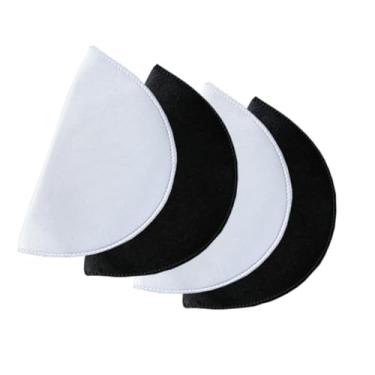 Imagem de SZMUHLNY 2 pares de ombreiras laváveis para mulheres, macias e finas, esponjas de costura, realçadores de ombros para terno, blazer, casaco, casaco, roupas, acessórios de costura
