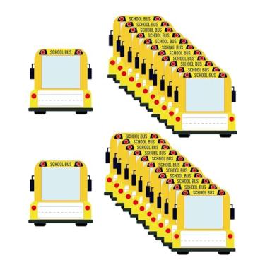 Imagem de Fenteer 24 peças de etiquetas de nome de mesa para crianças, placas de nome com fotos para mesa, placas de fofas para materiais escolares de volta às aulas,