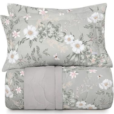 Imagem de Kit Colcha 3 Pçs Casal Altenburg 300 Fios Apaixonada 100% Algodão 220x250cm