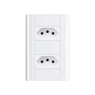 Imagem de Tomada Dupla Fame Modulare 2P+T 20A com Placa 4x2