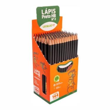 Imagem de Caixa de lápis preto HB N2 - Leo e leo