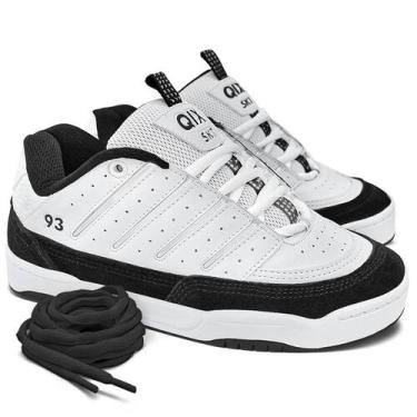 Imagem de Tênis Qix Golden Branco Preto Original, Branco, 44