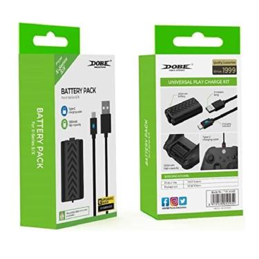 Imagem de Bateria Recarregável Para Controle Xbox Series S / X + Cabo USB 3 Metros C/ LED