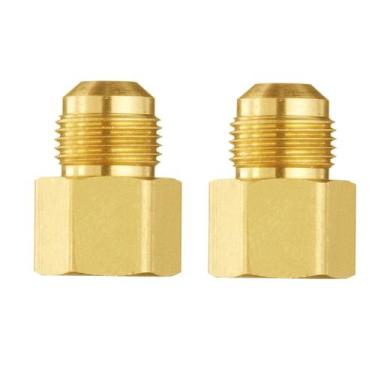 Imagem de Adaptador de gás de acoplamento de tubo ANPTGHT Latão 3/8 macho x 1/4 
