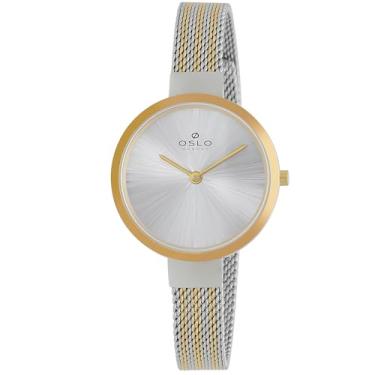 Imagem de Relógio Oslo Feminino Slim OFTSSS9T0057-S1SK Bicolor