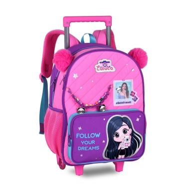 Imagem de Mochila Luluca Infantil Meninas Bolsa Escolar Crianças-Feminino