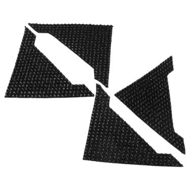 Imagem de A ABSOPRO Kit de protetores de borda de canto de porta de carro antiarranhões Bling Edge Door Corner Bumper Protector Adesivo Flanela Bling Strass Preto