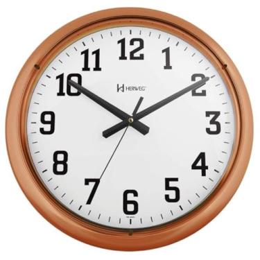 Imagem de Relógio de Parede Herweg 40 cm Moderno Rosé 660128 309 fundo BR