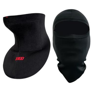 Imagem de Kit Protetor de Pesco?o X11 Anti Linha Com Cerol Pescoceira Motociclista + Balaclava