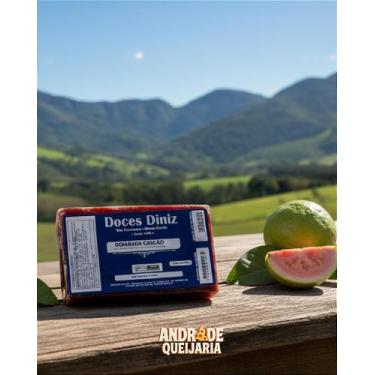 Imagem de Goiabada Cascão em Barra - 500g - Deliciosa e Caseira - Doces Diniz