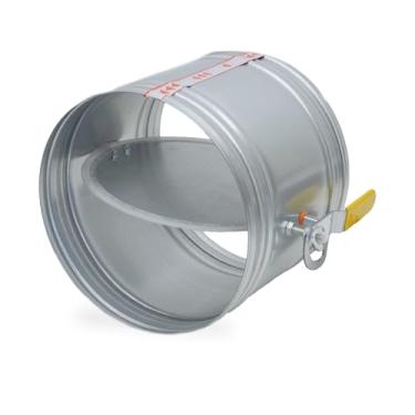 Imagem de Duto HVAC de 25,4 cm Manual Volume Backdraft Damper com Alça de Ajuste de Metal Ajuste de Fluxo de Ar Controle de Amortecedor de Draft para Sistema de Ventilação de Ar