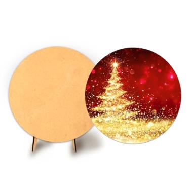 Imagem de Painel Sublimado 50cm C Elastico Natal + Suporte MDF (NAT107)