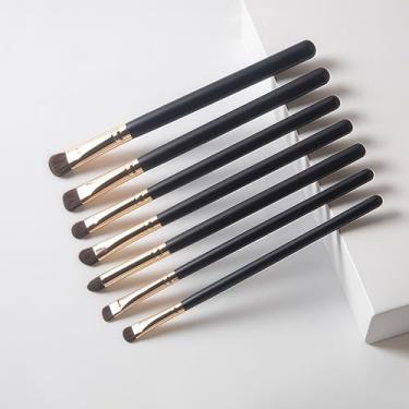 Imagem de Conjunto de pincéis de maquiagem, 7 peças, pó sintético premium, base, contorno, corretivo, sombra, delineador, kit de pincéis de maquiagem