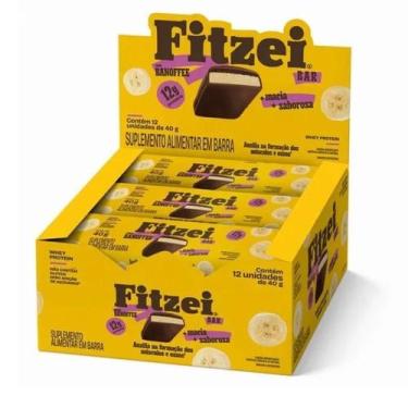 Imagem de Barra Proteina Fitzei Caixa Com 12Un De 40G Vitafor Banoffe