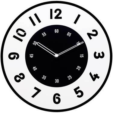 Imagem de Relógio de parede moderno de quartzo silencioso sem tique-taque de 12 polegadas