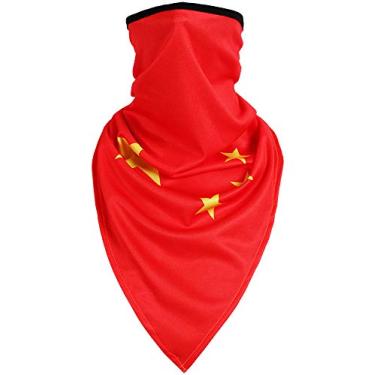 Imagem de KINGREE Máscara de esqui Balaclava, polaina de pescoço para capacetes de motocicleta, meias máscaras de secagem rápida, 08 Bandeira chinesa, G