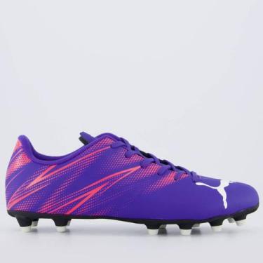 Imagem de Chuteira Puma Attacanto FG/AG BDP Campo Roxa, 38