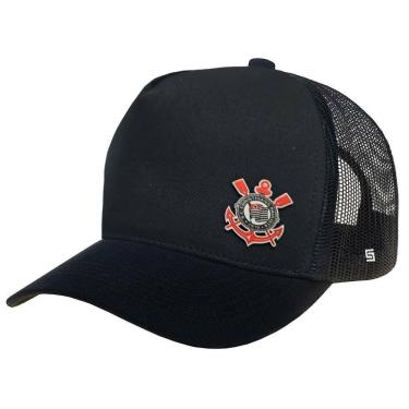 Imagem de Boné Corinthians Licenciado Bordado Trucker Supercap 37837 P