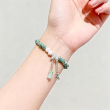 Imagem de Pulseira elástica feminina moderna de cristal de bambu pulseiras de borboleta hipoalergênicas acessórios de moda joias presentes, One Size, liga metálica, Sem Pedra Preciosa