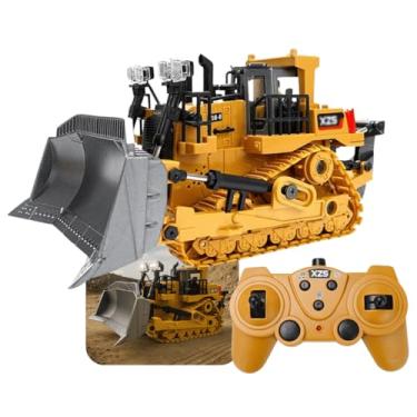 Imagem de Trator Esteira Controle Remoto Infantil Track Brinquedo Realista Recarregável Kizumba