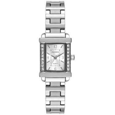 Imagem de Mondaine Relógio Feminino Mondaine Prata Quadrado Metal Index
