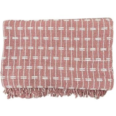 Imagem de Manta Sofa, Manta Pra Sofá Tijolinho Gigantes Tipo Capa Sofá Algodão(2,20x1,60m)(Goiaba com Cru)