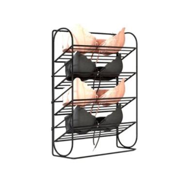 Imagem de Organizador Aramado Para Peças Íntima 4 Compartimento - Preta - TOP RI