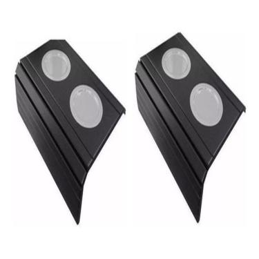 Imagem de Kit 02 Esteira Decorativa Laqueada Sofá Copo Alumínio Preta