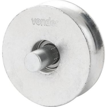 Imagem de Roldana p/ Portão 2.1/2" Tipo U Aço Zincado R.Pino Vonder