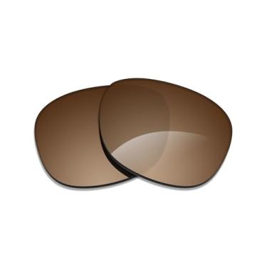 Imagem de Alphax Lentes de reposição polarizadas Elite marrom escuro para óculos de sol Ray Ban Aviator RB3044 52 mm