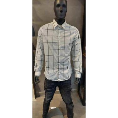 Imagem de Blusão Acostamento Branco Xadrez 01101157-Masculino