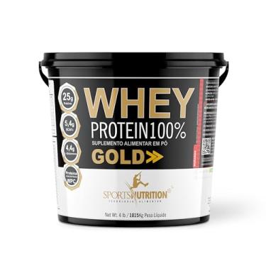 Imagem de Whey Protein 100% Gold- 1815g - Sabor: Morango - Sports Nutrition