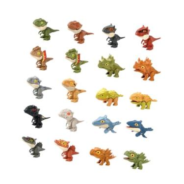 Imagem de simhoa 20 Dinossauros de Brinquedo com Dedos Mordedores - Brinquedo Educativo - Fantoche de Dinossauro para Crianças