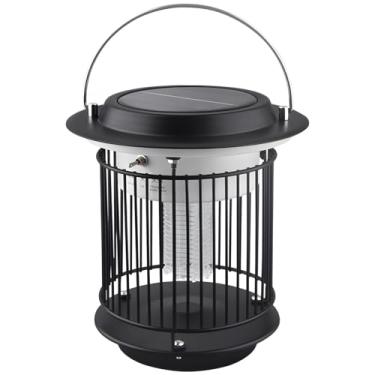 Imagem de Raspador solar de mosquito de aço inoxidável, recarregável por USB, bateria de 3 dias, armadilha segura para insetos para pátio e jardim