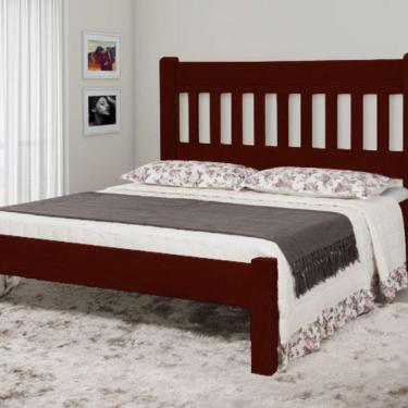 Imagem de Cama Queen Size Imperial de Madeira Tauari Mogno