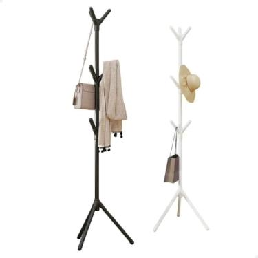 Imagem de Mancebo Cabideiro ChãO，Mancebo Cabideiro ChäO Metal，Com 12 Ganchos，Altura: 170 cm，para Ajudá-Lo a Organizar Suas Roupas e Bolsas em Casa(Aleatorio(9 ganchos))