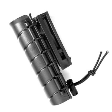 Imagem de GOLICC Coldre tático giratório de 360° para cinto de serviço e colete MOLLE, expansível de 40,6 a 53,3 a 66 cm, porta-bastão dobrável, serve para lanterna de 3 cm de diâmetro, substituição para