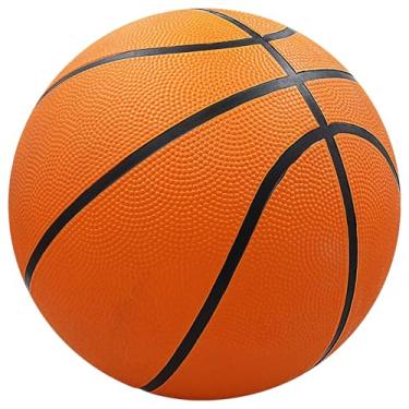 Imagem de Bola de basquete para ambientes internos e externos, norma nº 7, exterior de borracha, textura de aderência aprimorada, ótima para jogos e treinamento