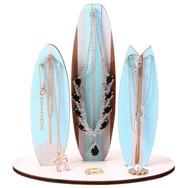 Imagem de DIVINA VITAE Suporte organizador de joias, linda decoração de prancha de surfe do oceano costeiro, decoração de quarto temática de praia, estética, decoração de sala de jantar costeira, presente de