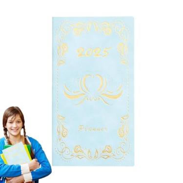 Imagem de Planejador Agenda 2025,2025 | A6 Planejador Diário Livro Agenda 2025,Livro de escrita, planejador de designer diário, bloco de notas de programação diária, planejador acadêmico para mulheres e homens,