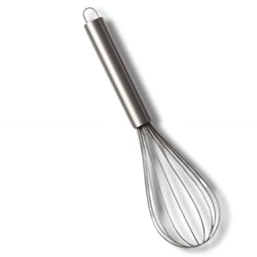 Imagem de Cozinha Inox 3 Peças | Amassador de Batatas Inox, Fouet, Espátula de Bolo Utensílios Domésticos(1 UNIDADE (FOUET))