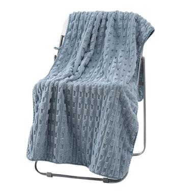 Imagem de KIT Toalha de Banho Microfibra Coral 70x140cm – toque Macia, Leve, Alta Absorção e Secagem Rápida (Azul-RYG09,2)