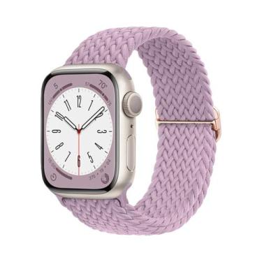 Imagem de Pulseira De Elástico Trançado Solo Loop Para Apple Watch De 45mm 44mm 