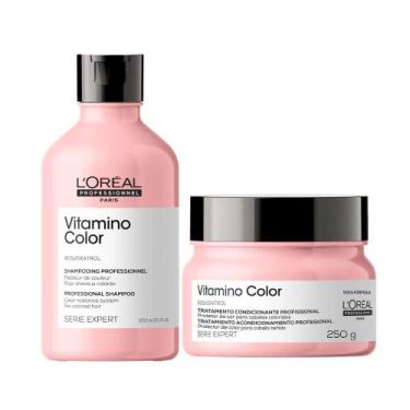 Imagem de Kit L'oréal Vitamino Color Professionnel - Shampoo 300mL + Máscara de 