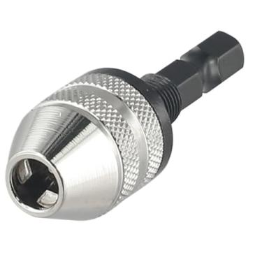 Imagem de 6.35mm Hex Shank Quick Change Keyless Drill Bit Chuck Adapter Converter Tool Replacement Rotary Tool