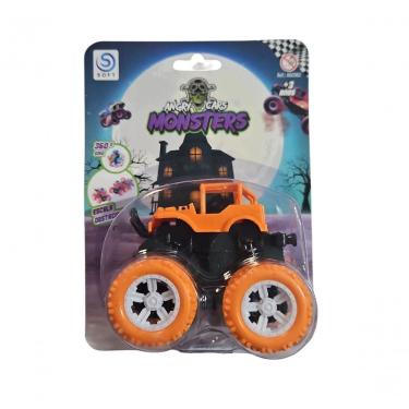 Imagem de Carrinho Fricção Monster Truck 1:64 Escala Radical Suspensão Jipe Laranja 19