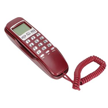 Imagem de SUNGOOYUE Telefone Com Fio KX-T333CID, Material ABS, Estilo Vintage Com Tela de Calendário LCD, Montável na Parede ou Design Independente para Casa, Escritório, Hotel (#11)