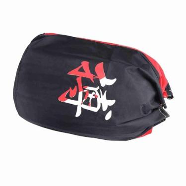 Imagem de Generic Bolsa de Corda Esportiva Unissex para Academia, Mochila Com Cordão para Taekwondo Boxe Sanda, Pano Oxford Resistente Ao Desgaste 20,5 * 16,9 Em Personagem Chinês Menino (Bolsa de proteção