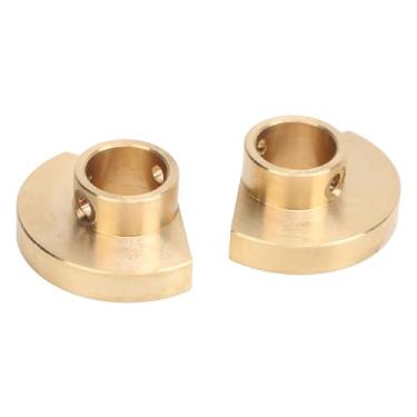 Imagem de RiToEasysports Contrapeso do Eixo Traseiro de Latão Com Tampa do Tubo Eixo Traseiro RC para SCX10 PRO, Peças Resistentes Ao Desgaste Com Revestimento Preto Usinadas Com Precisão, Melhora o (#12)